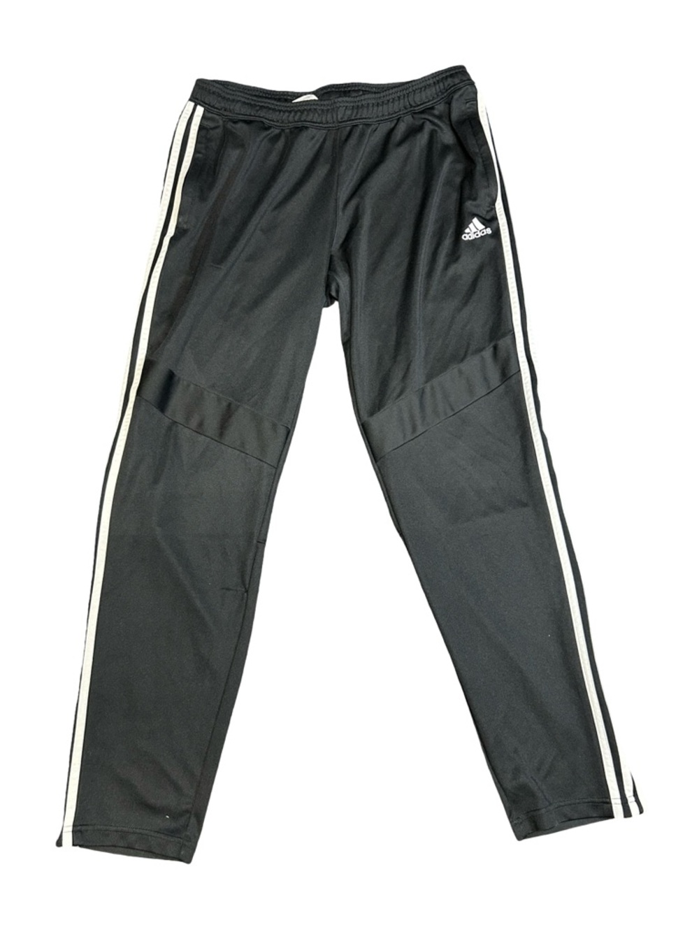 adidas Black Track Pants with White Side Stripes